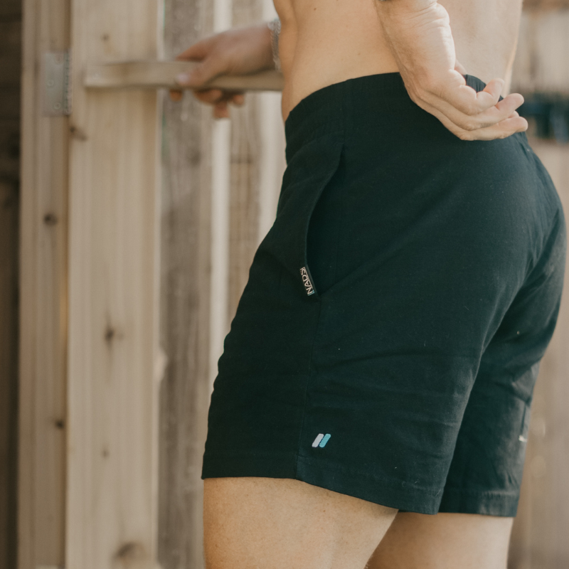 Up Close image of Black Nads Shorts