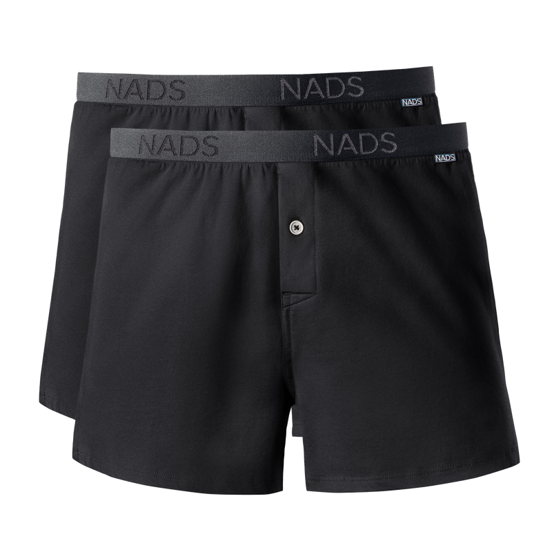 Organic Cotton Boxer 2 Pack: Black