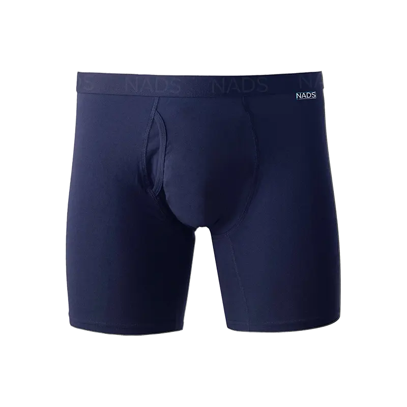 NADS Organic Cotton Boxer Brief 4 Pack &ndash; Nero, Taglia Media, Nuovo Con Etichette