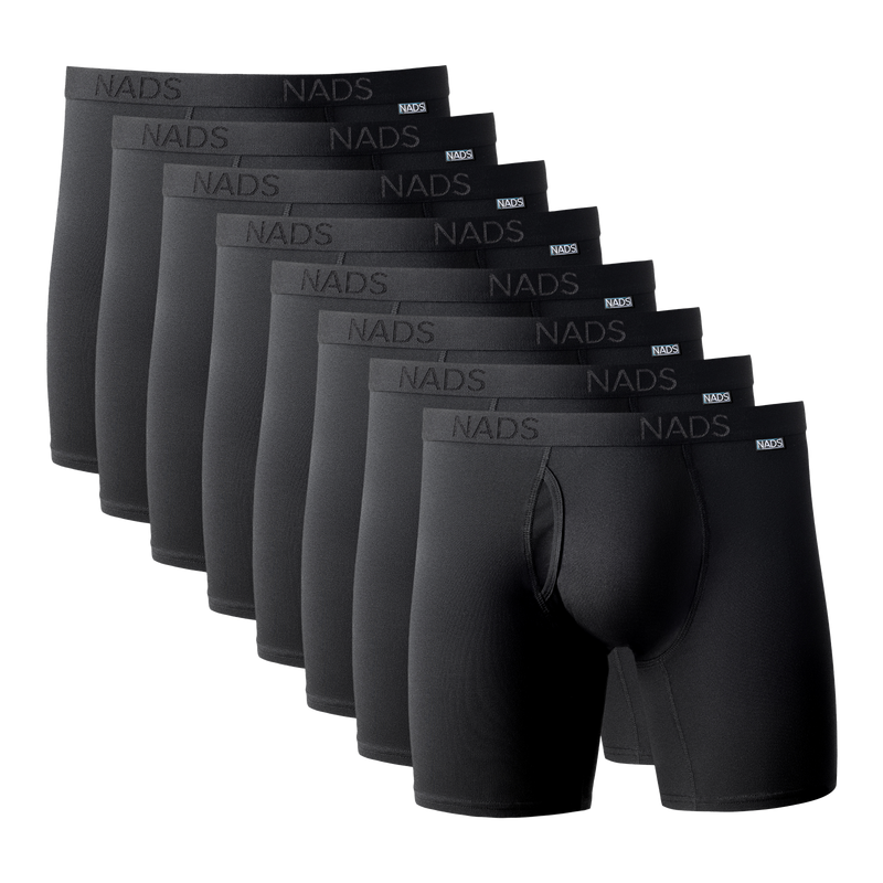Organic Cotton Boxer Brief 8 Pack: Black