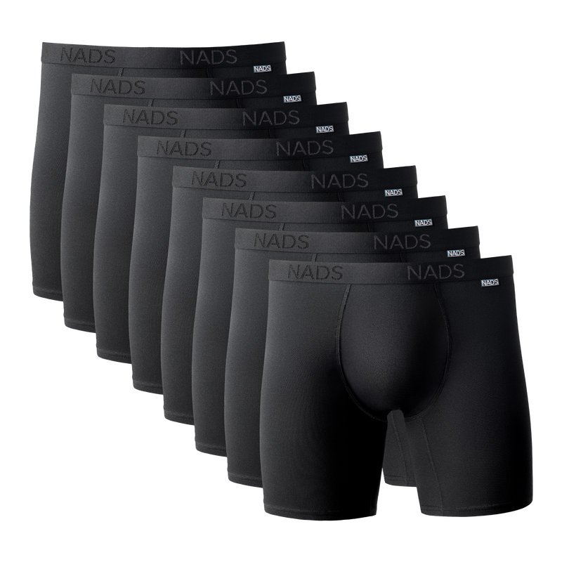 No-Fly Zone Organic Boxer Brief 8 Pack: Black