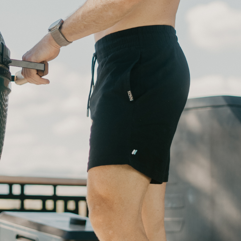 Up Close image of Black Nads Shorts