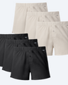 6 Pairs of Organic Cotton BALL-NATURAL™ Boxers. 3 Pairs in Natural & 3 Pairs in Black
