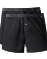 Organic Cotton Boxer 2 Pack: Black