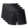 Organic Cotton Boxer 4 Pack: Black