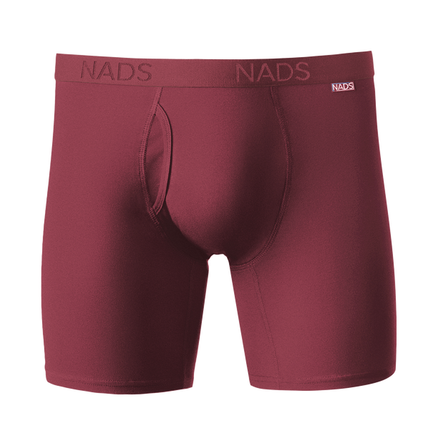Organic Cotton Boxer Brief: Maroon