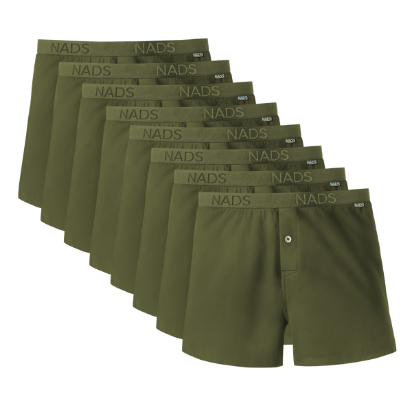 Organic Cotton Boxer 8 Pack: Green