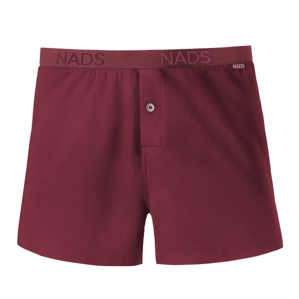 Organic Cotton Boxer Brief: Maroon