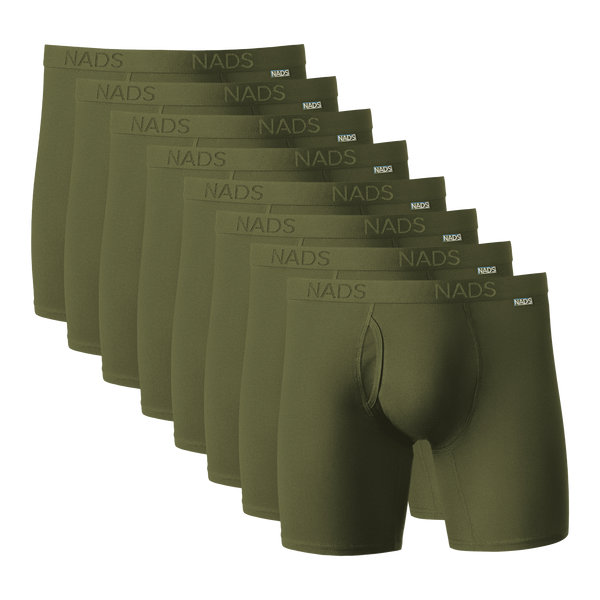 Organic Cotton Boxer Brief 8 Pack: Green